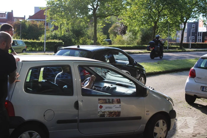 Auto's beschadigd na botsing