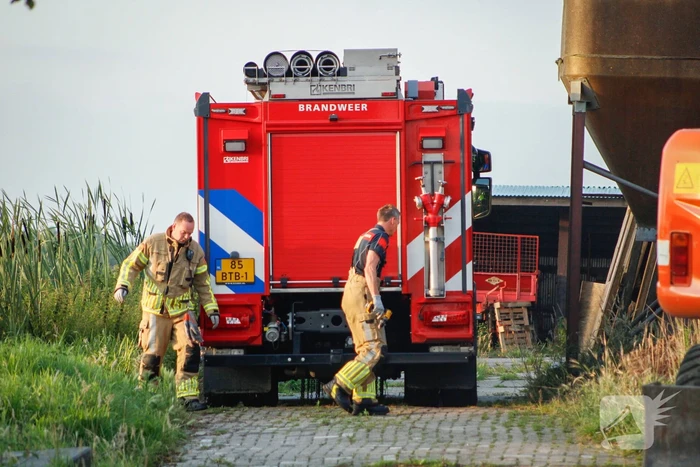 Brandweer is uren bezig met bevrijden koeien uit gierkelder