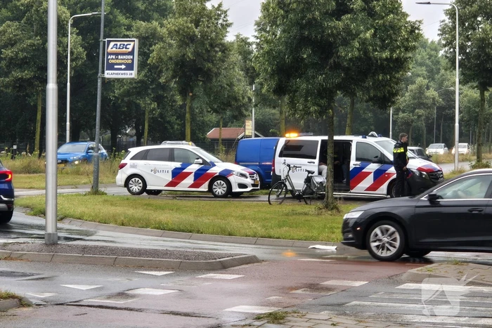 Fietser gewond bij botsing met auto