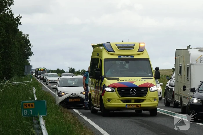 Vertraging na kop-staart botsing