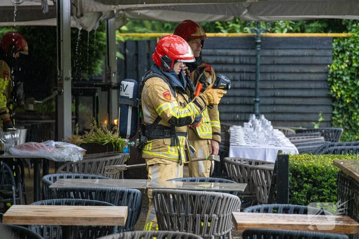 Gasbrander vat vlam bij restaurant