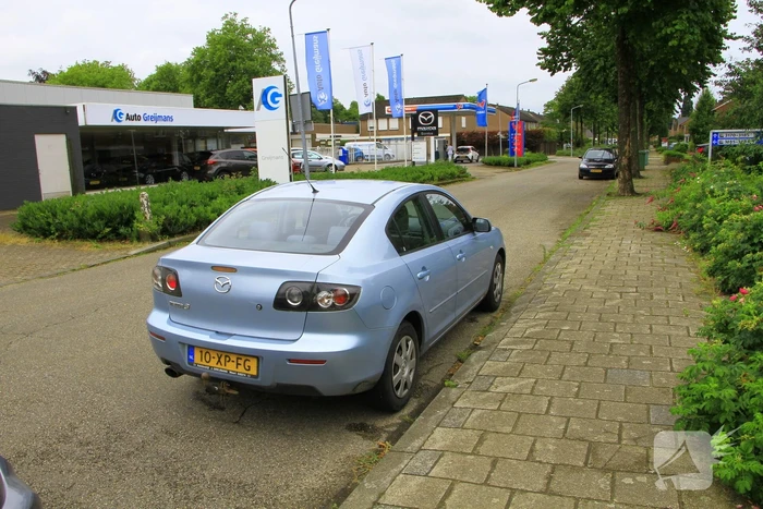 Schade na kop-staart aanrijding