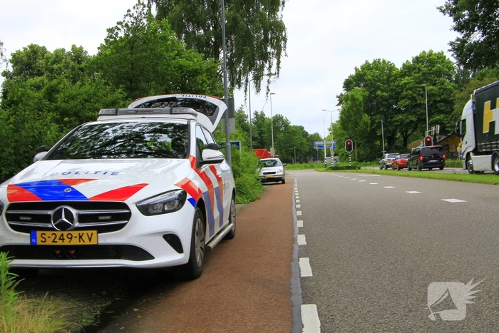 Schade na kop-staart aanrijding