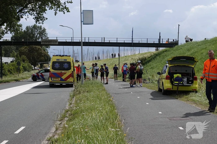 Wielrenner gewond na valpartij