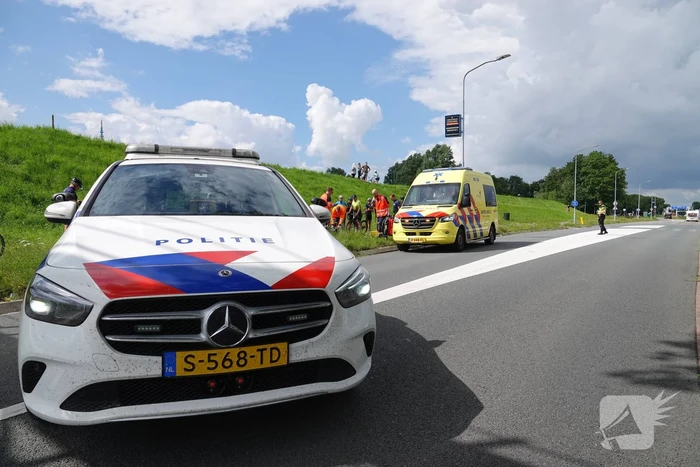 Wielrenner gewond na valpartij