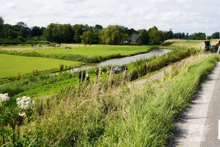 Bestuurder gewond na crash van dijk