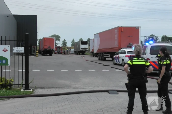 Grote brand in uiendroogmachine