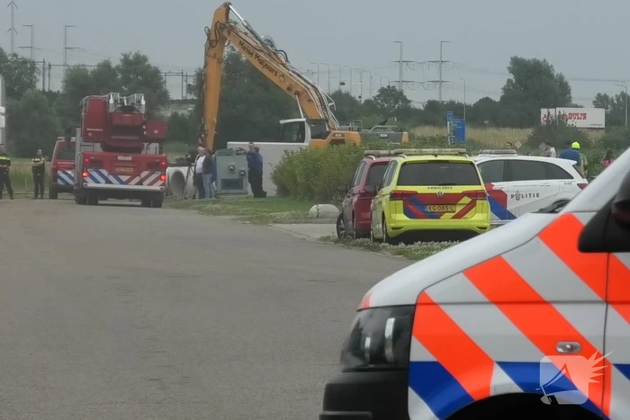 Grote brand in uiendroogmachine