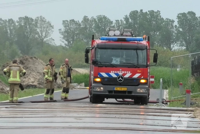 Grote brand in uiendroogmachine