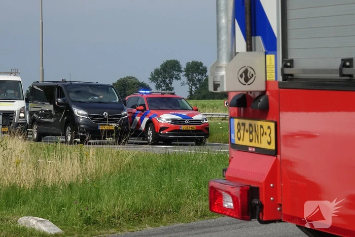 Gewonde bij aanrijding met drie voertuigen