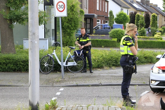 Fietser aangereden op rotonde