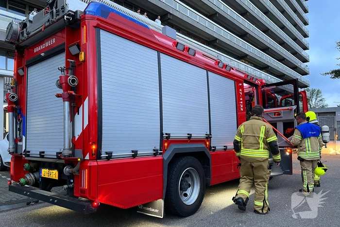 Elektrische fiets in brand op vierde etage
