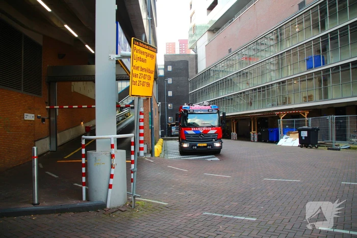 Brandweer ingezet voor vastzittende kraai