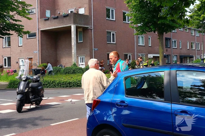 Aanrijding tussen fietser en scooter