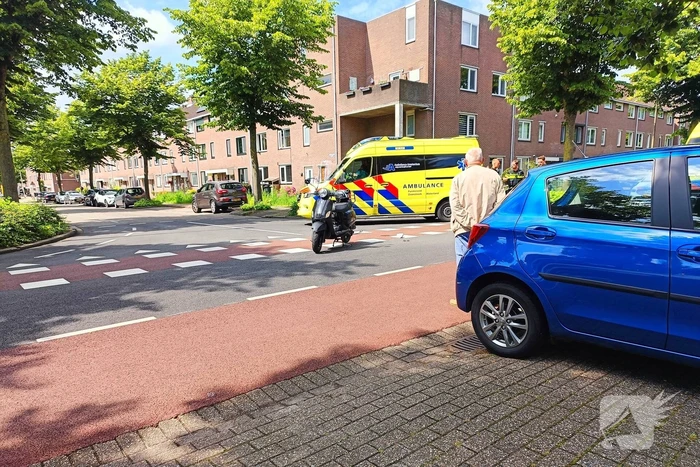 Aanrijding tussen fietser en scooter