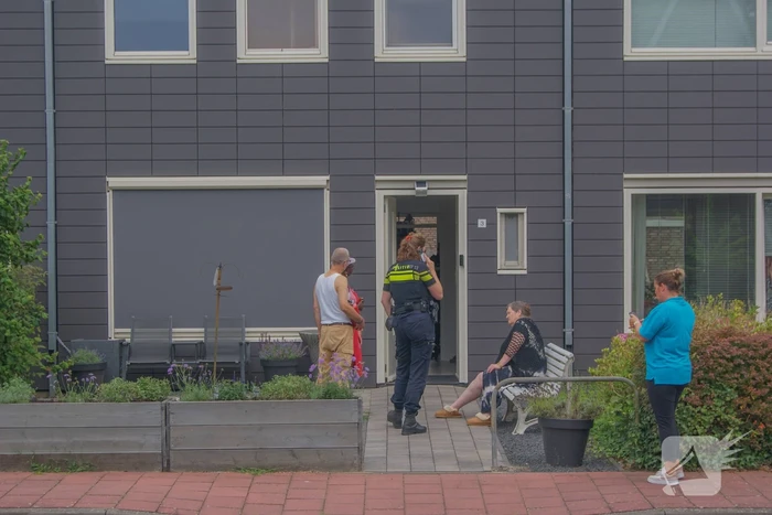 Steekvlam in keuken, buurman blust