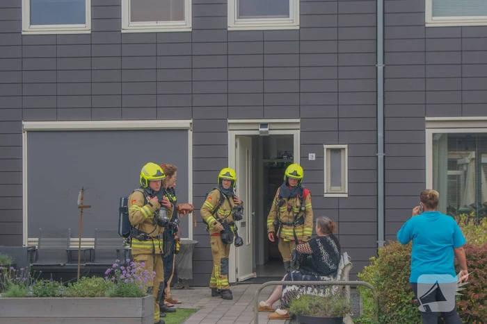 Steekvlam in keuken, buurman blust