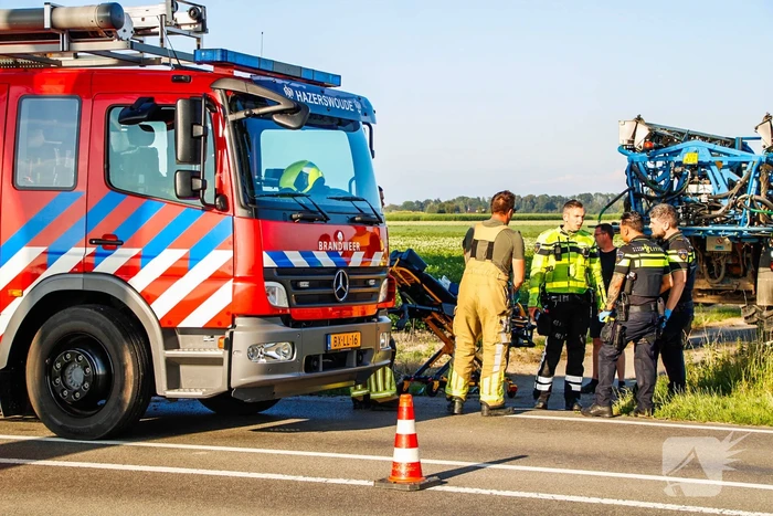 Motorrijder gewond na val