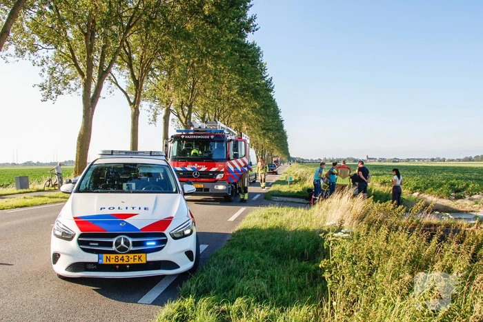 Motorrijder gewond na val