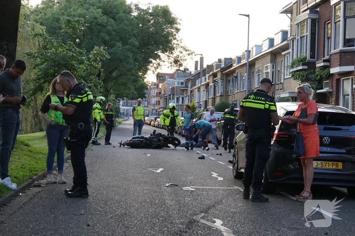 Grote schade na aanrijding met motorrijder