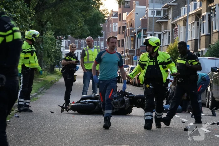 Grote schade na aanrijding met motorrijder