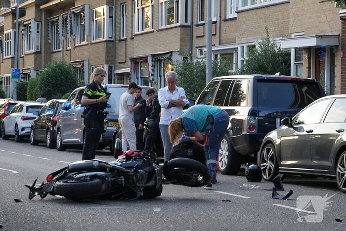 Grote schade na aanrijding met motorrijder