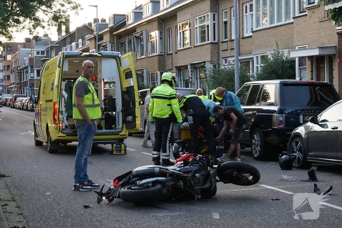 Grote schade na aanrijding met motorrijder