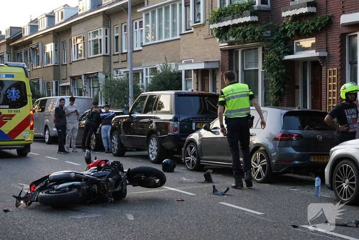Grote schade na aanrijding met motorrijder