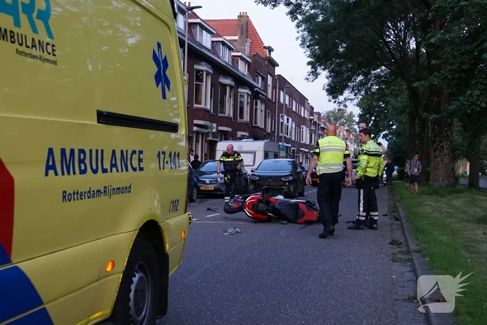 Grote schade na aanrijding met motorrijder