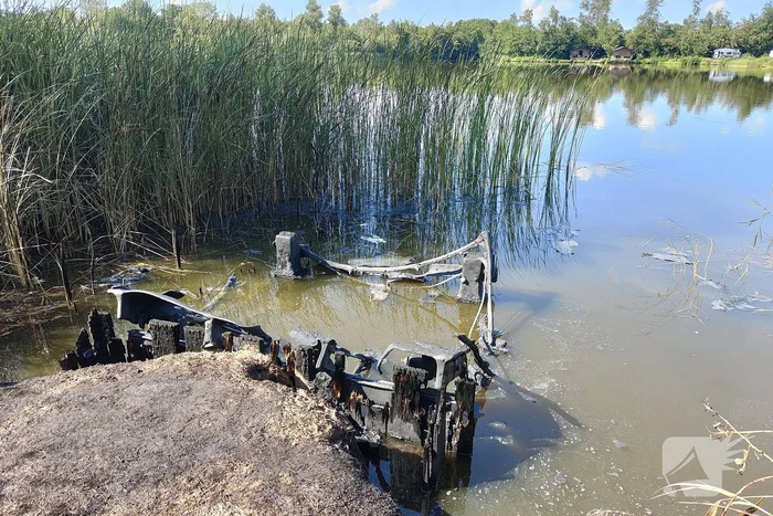 Steiger vat vlam in buitengebied