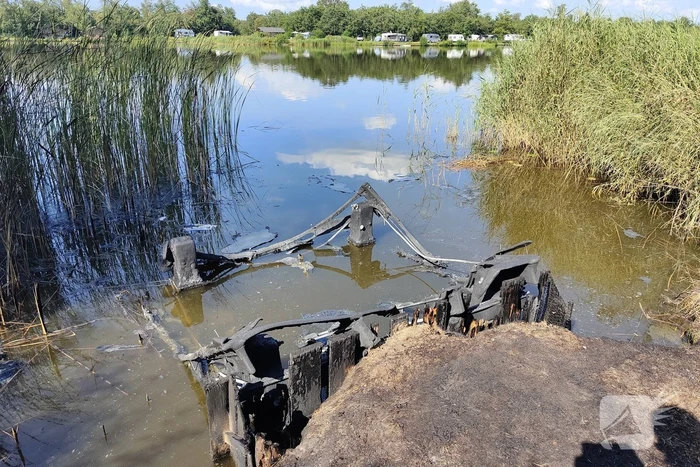 Steiger vat vlam in buitengebied