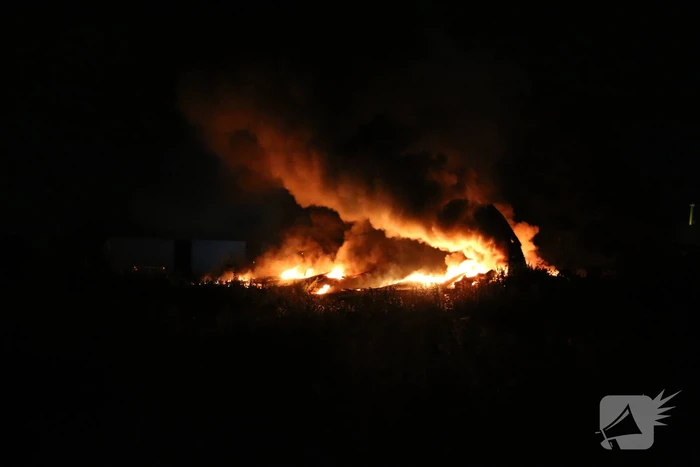 Schuur verwoest door uitslaande brand