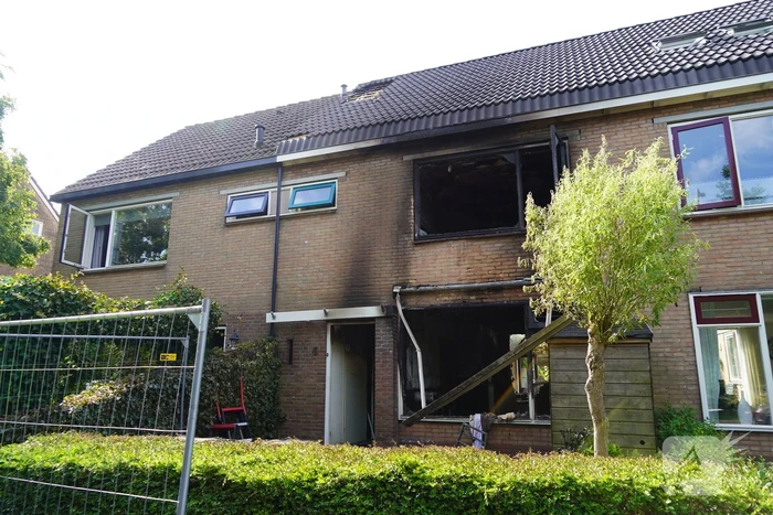 Aanhouding bij grote brand in woning
