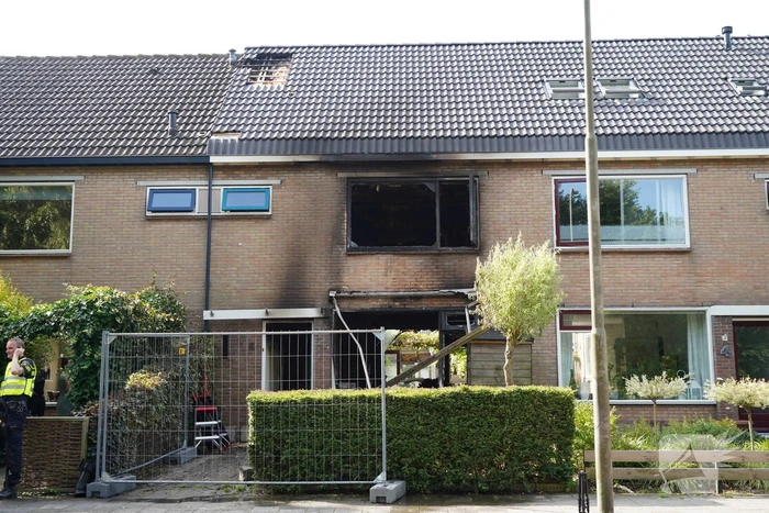 Aanhouding bij grote brand in woning