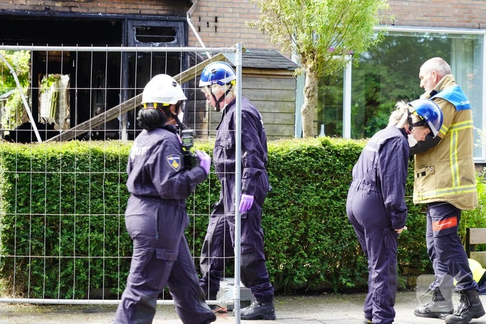 Aanhouding bij grote brand in woning