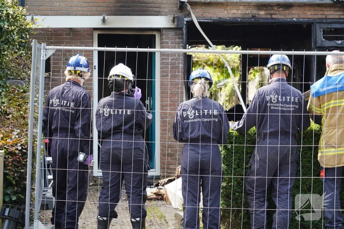Aanhouding bij grote brand in woning