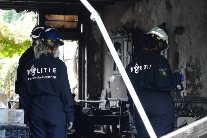 Aanhouding bij grote brand in woning