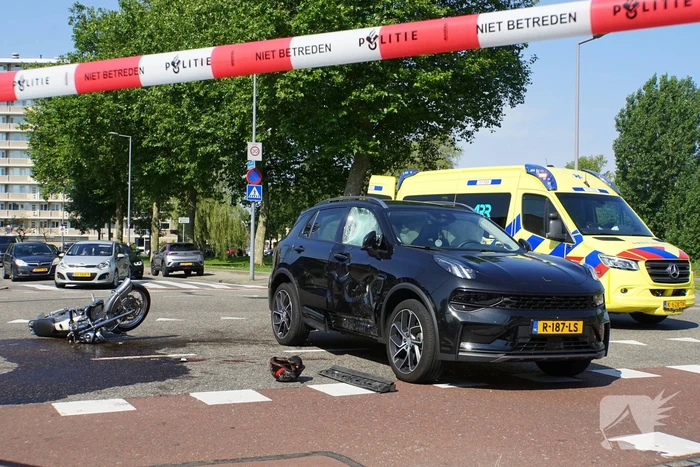 Motorrijder gewond na ongeval met auto