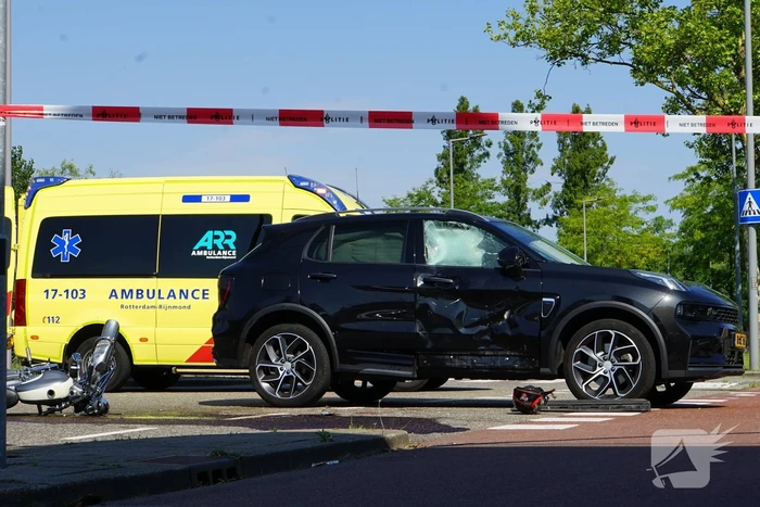 Motorrijder gewond na ongeval met auto