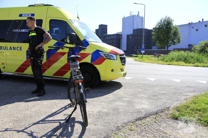 Fietsers botsen op elkaar