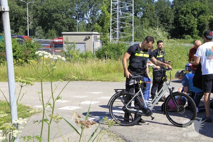 Fietsers botsen op elkaar