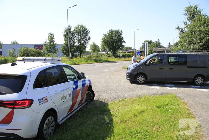 Fietsers botsen op elkaar