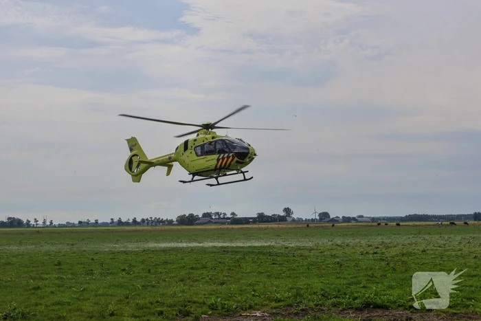 Traumateam ingezet voor gewond persoon op fietspad