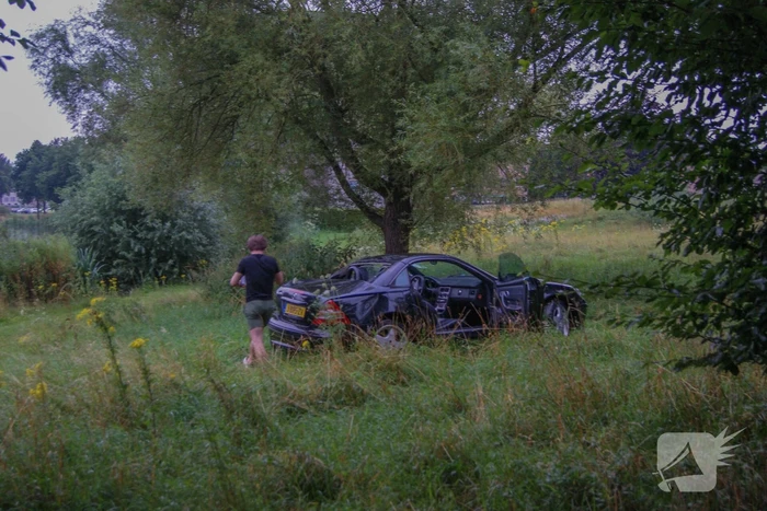 Automobilist verliest macht over stuur en klapt op boom