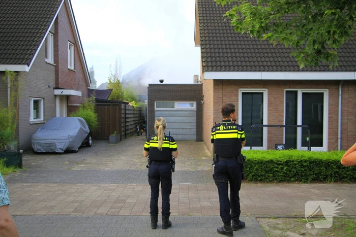 Veel rook bij brand in sauna