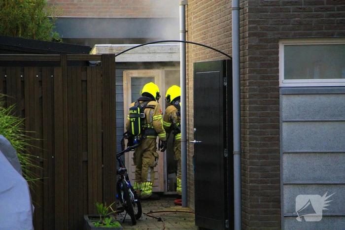 Veel rook bij brand in sauna