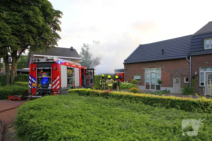 Veel rook bij brand in sauna