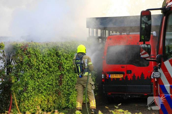 Veel rook bij brand in sauna
