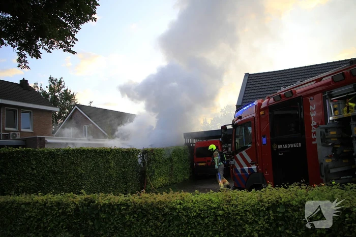Veel rook bij brand in sauna