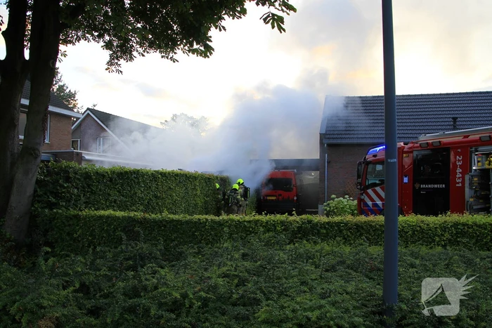 Veel rook bij brand in sauna